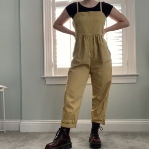 Yellow Anthropologie Jumpsuit
